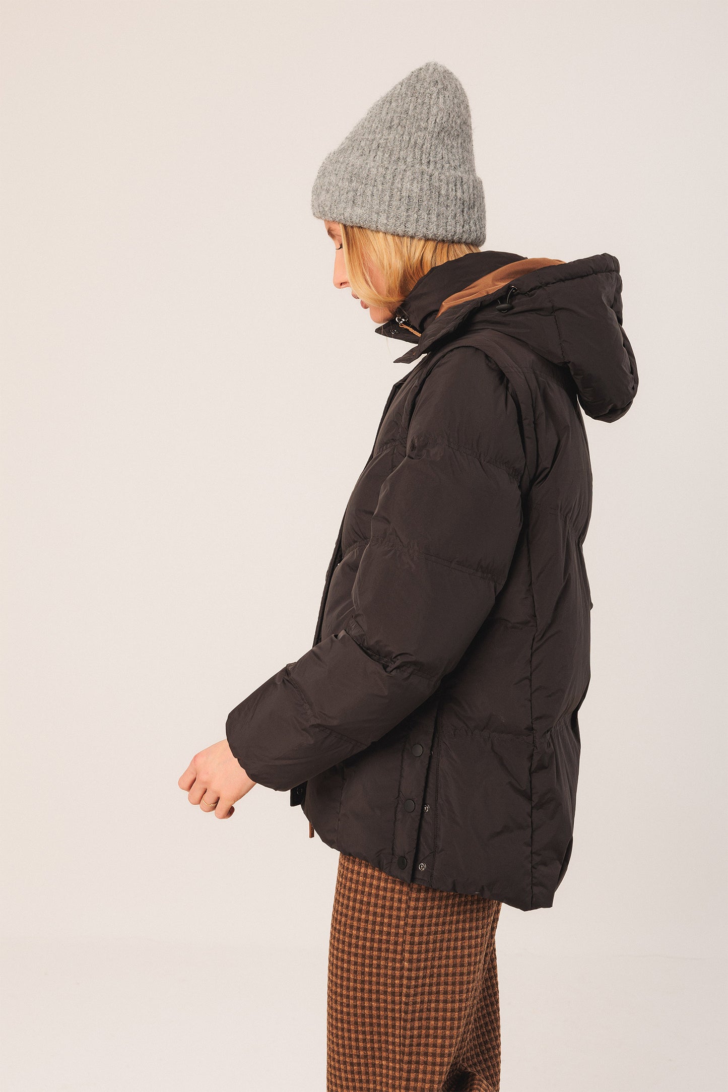 PLAIN QUILTED COAT