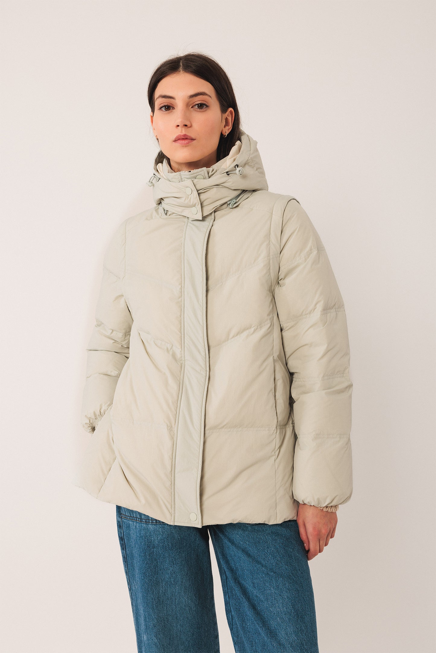 PLAIN QUILTED COAT