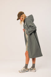 ADJUSTABLE WAIST TRENCH COAT