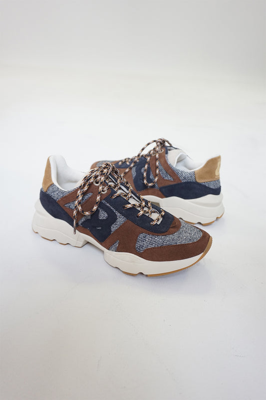 LEATHER & WOOL SNEAKERS