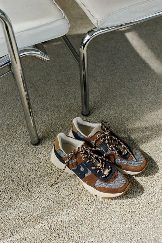 [CL] LEATHER & WOOL SNEAKERS 4