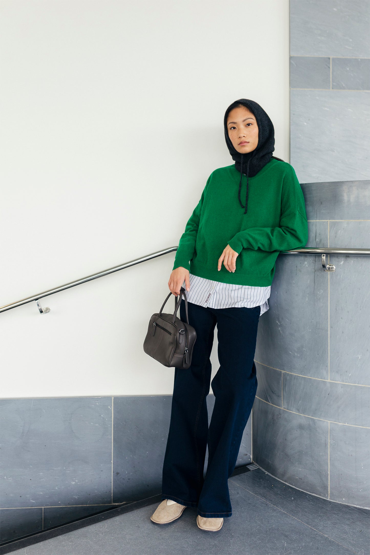 MINI BOWLING LEATHER  BAG