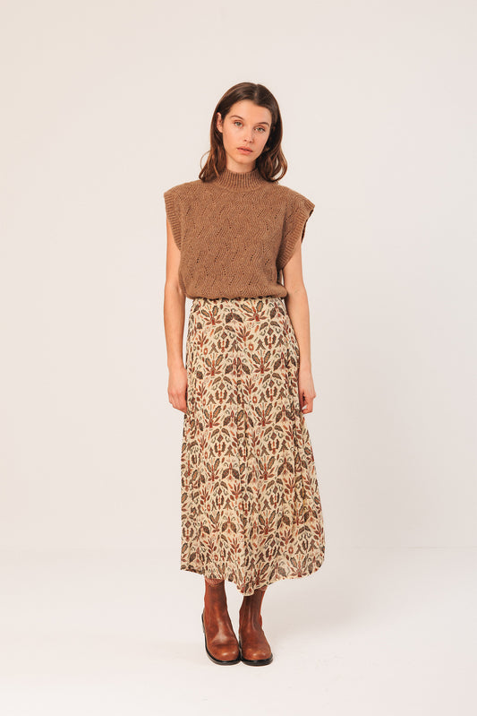 BATIK MIDI SKIRT