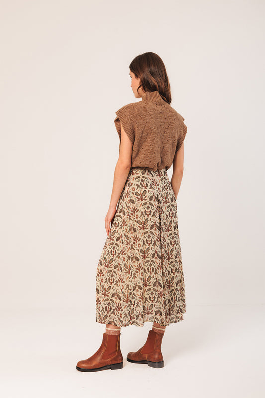 BATIK MIDI SKIRT 2