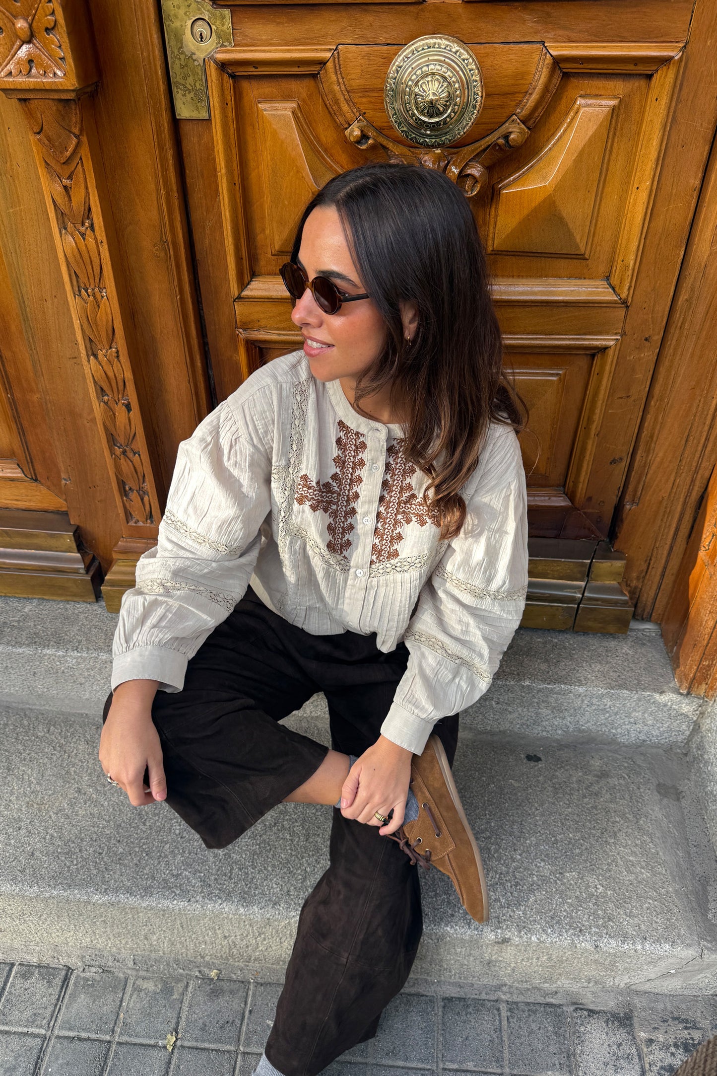 ETHNIC EMBROIDERED SHIRT