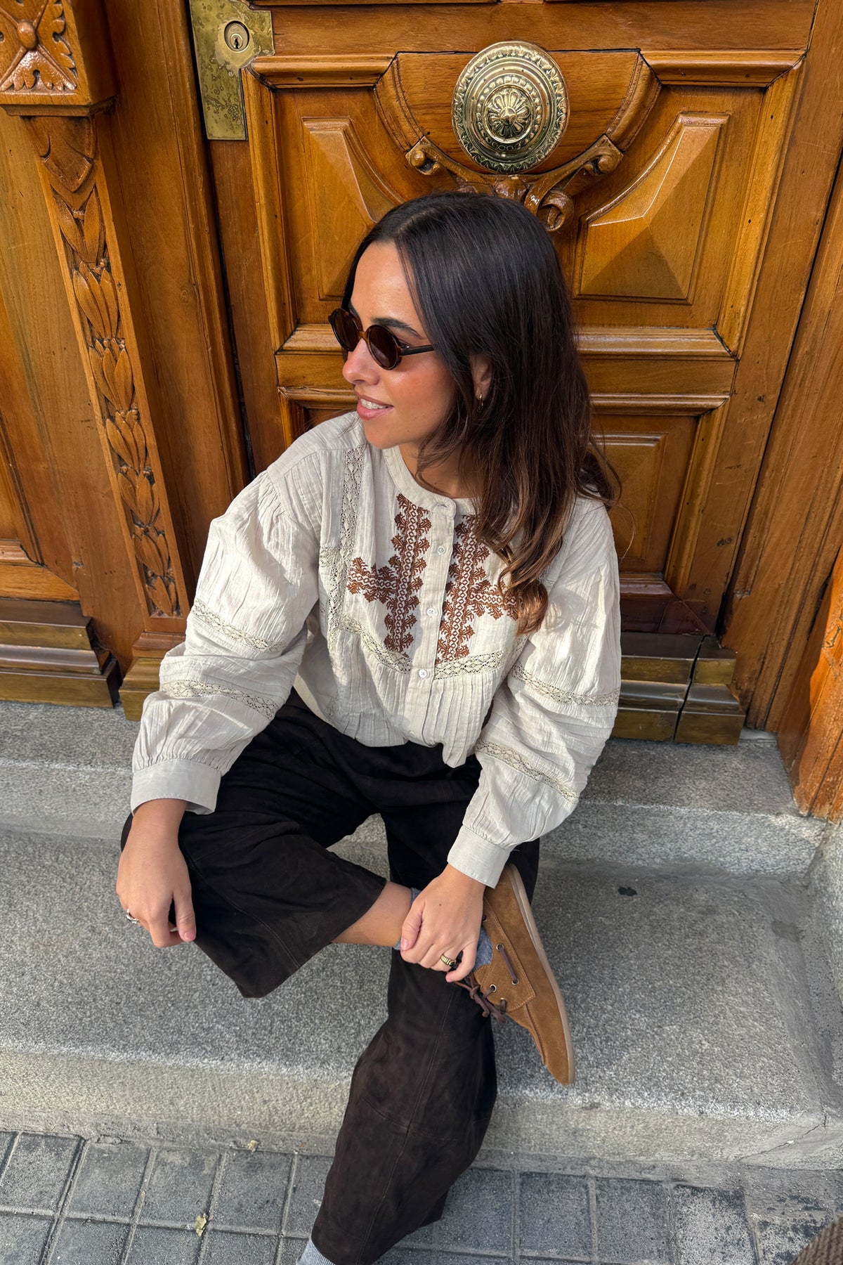 ETHNIC EMBROIDERED SHIRT