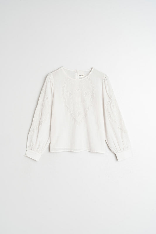 [CL] ROMANTIC EMBROIDERED BLOUSE 9