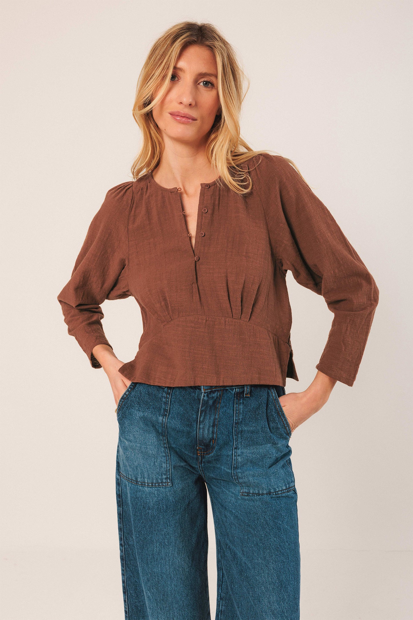 CREPE COTTON BLOUSE