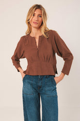 [CL] CREPE COTTON BLOUSE