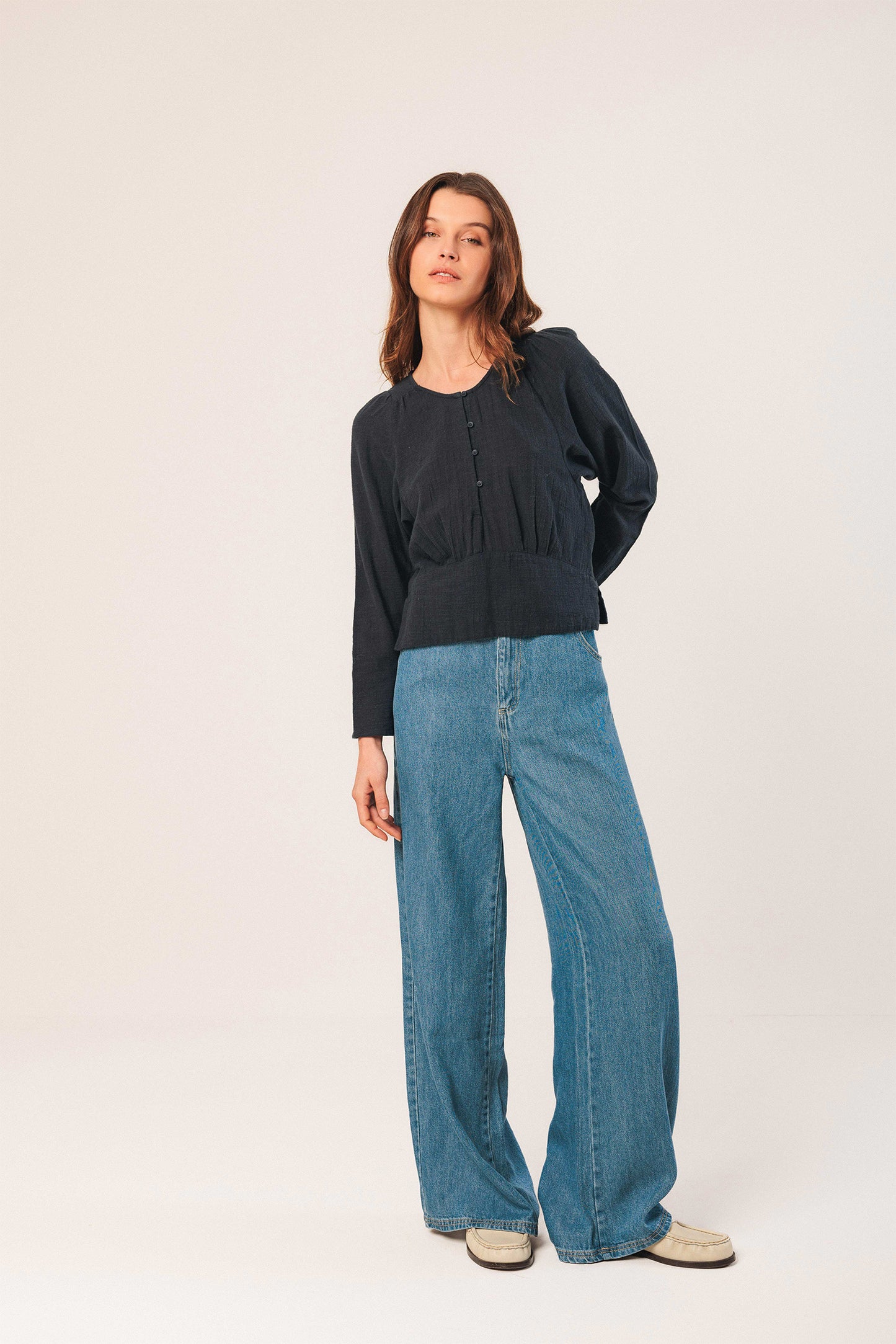 CREPE COTTON BLOUSE