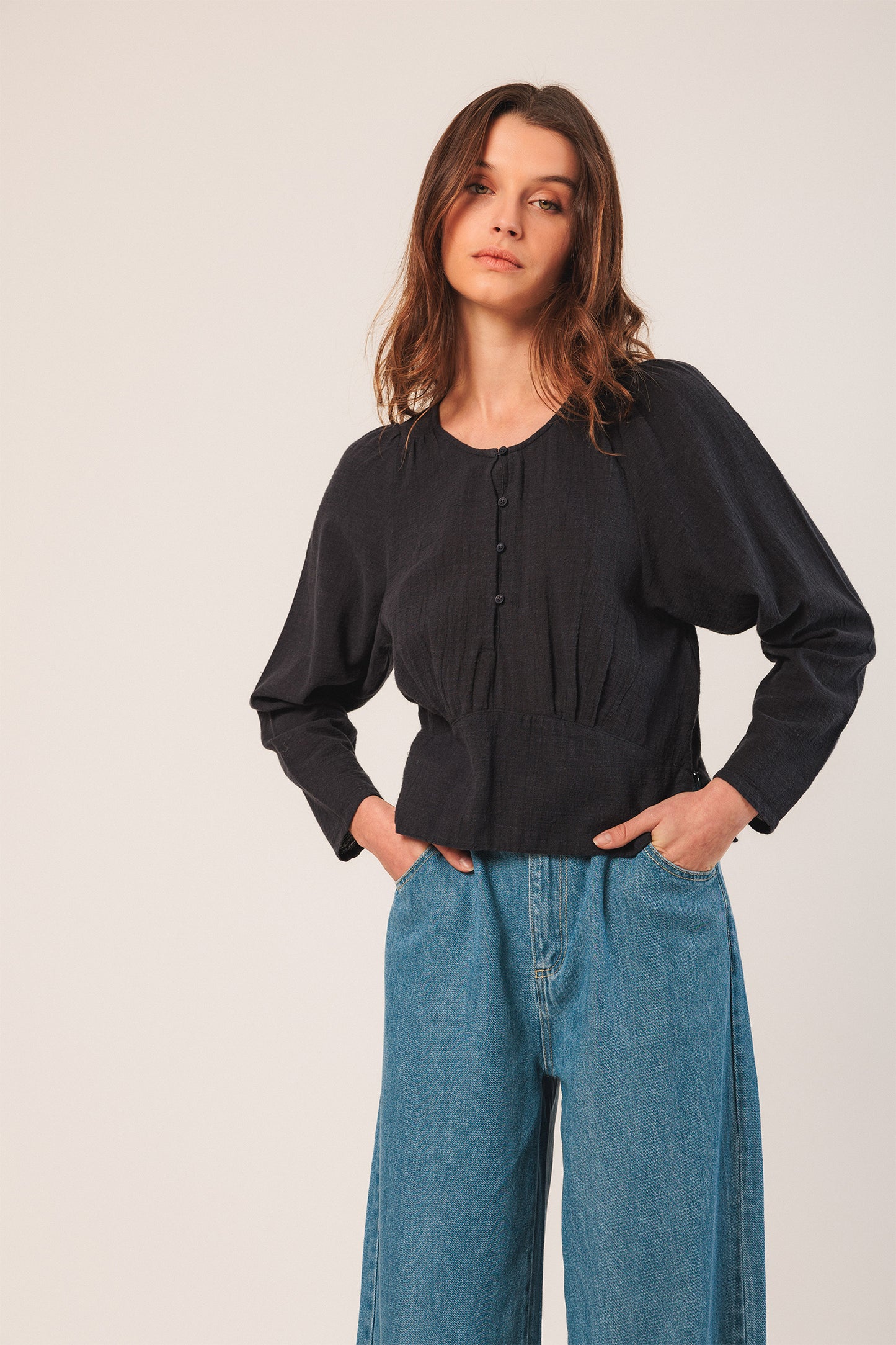 CREPE COTTON BLOUSE