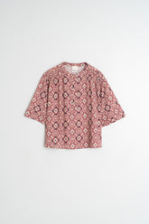 SMOCK-DETAIL BLOUSE