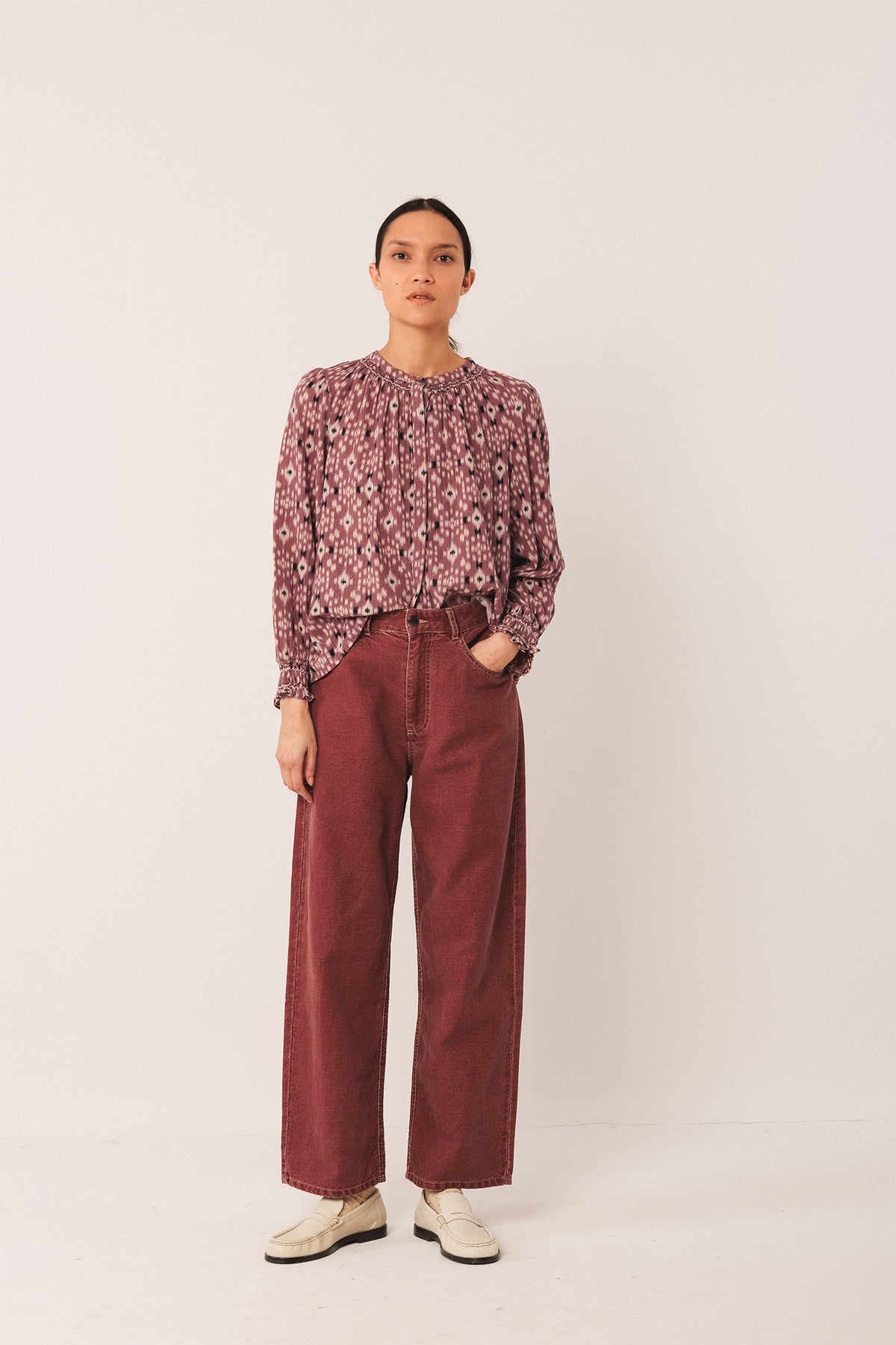 IKAT-PRINT SHIRT