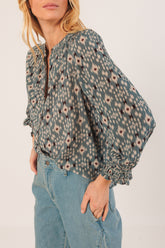 IKAT-PRINT SHIRT