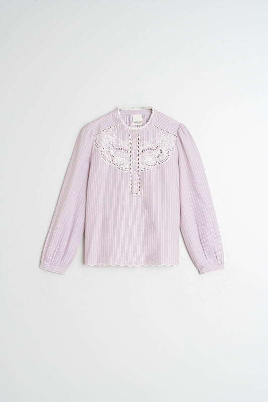 [CL] EMBROIDERED POPLIN BLOUSE 6