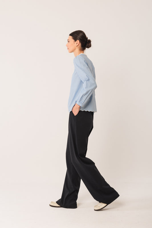 EMBROIDERED POPLIN BLOUSE 5