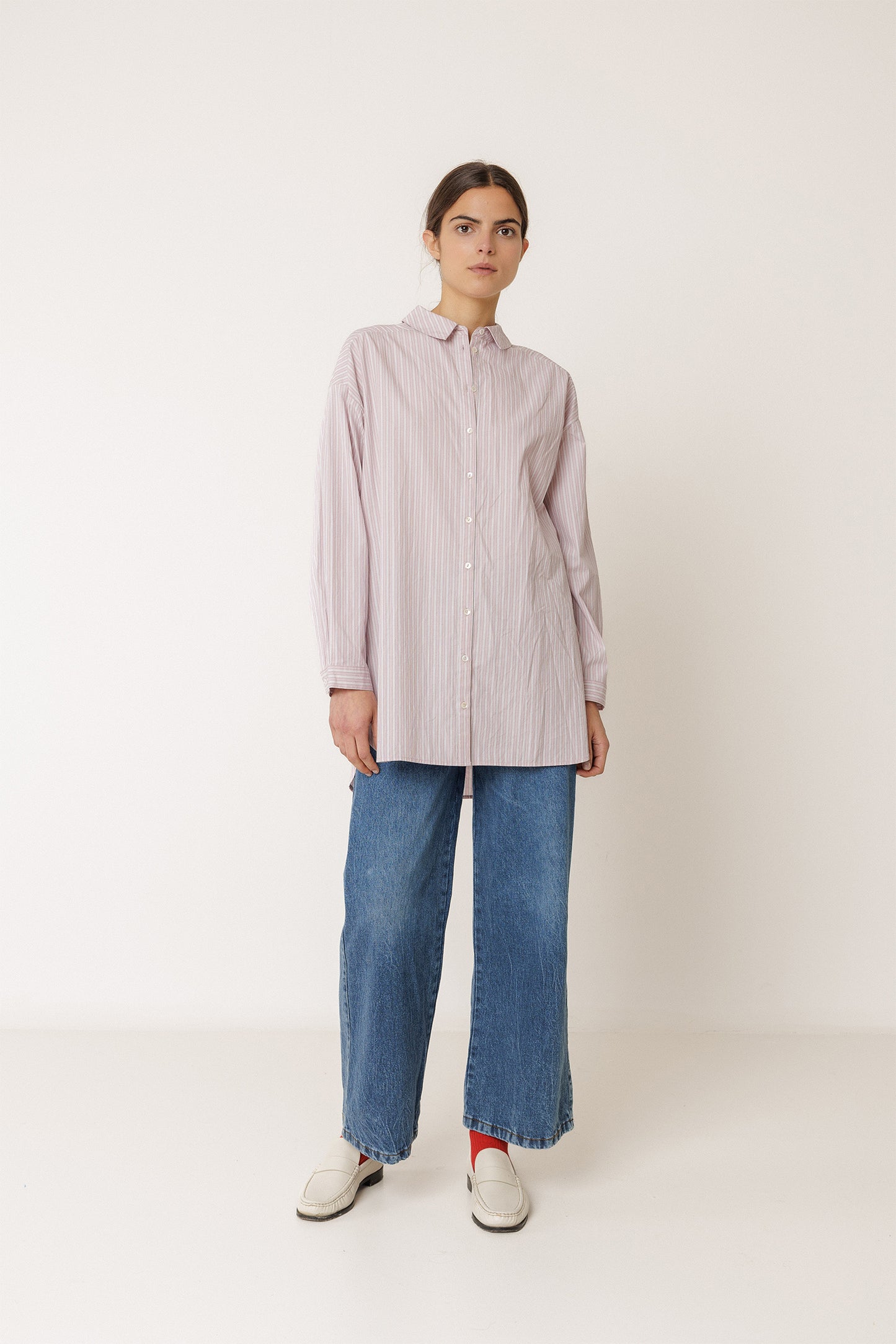 [CL] LONG STRIPED SHIRT