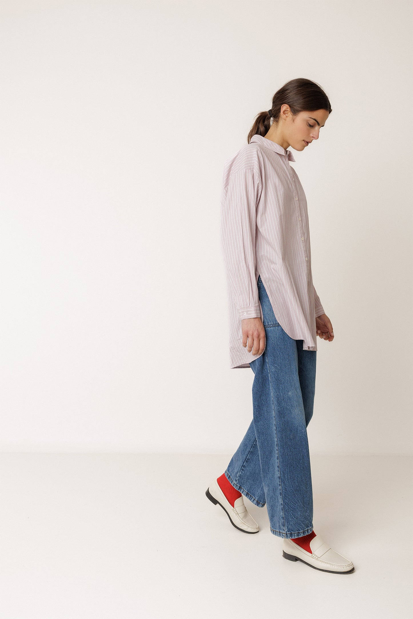 [CL] LONG STRIPED SHIRT