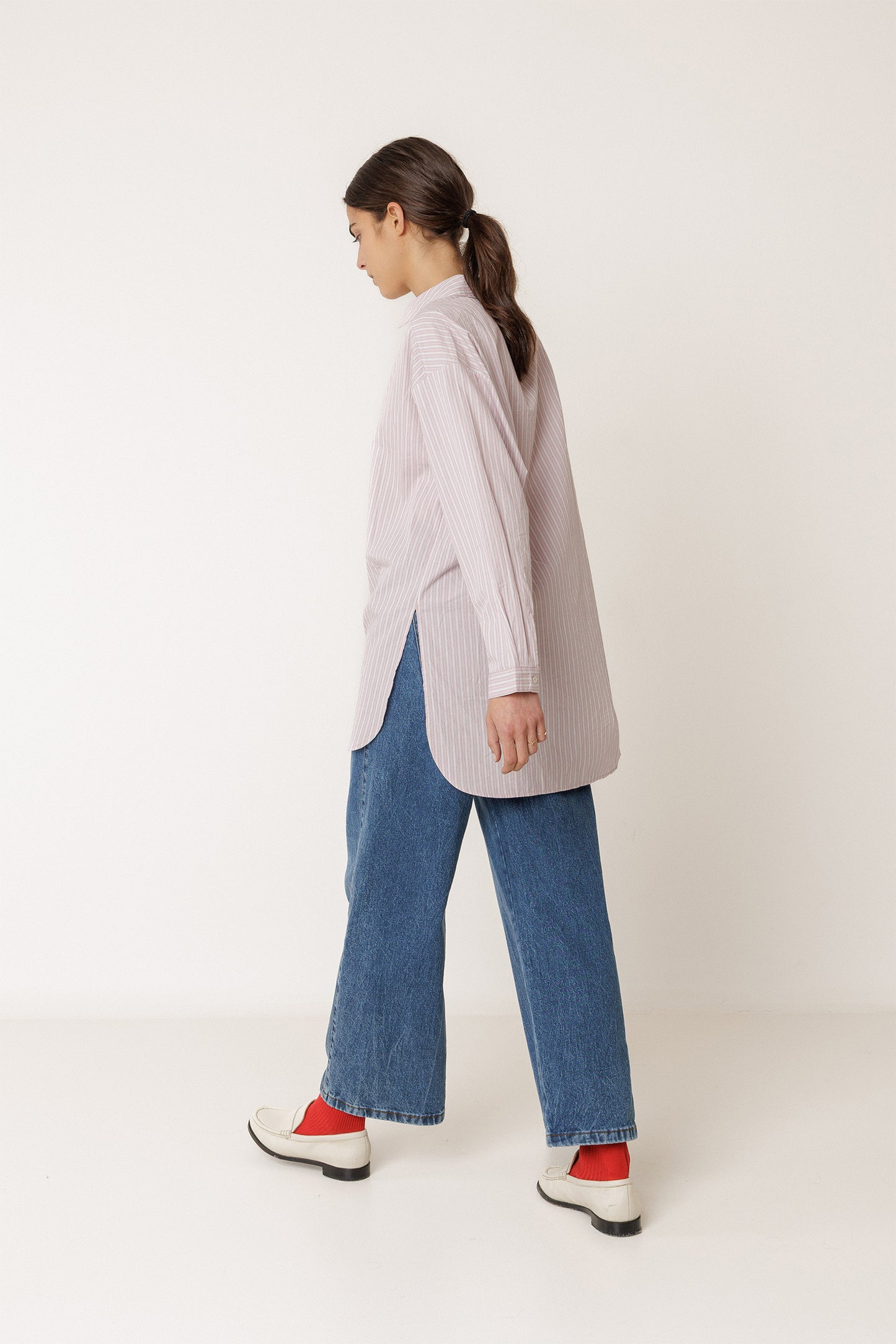 [CL] LONG STRIPED SHIRT