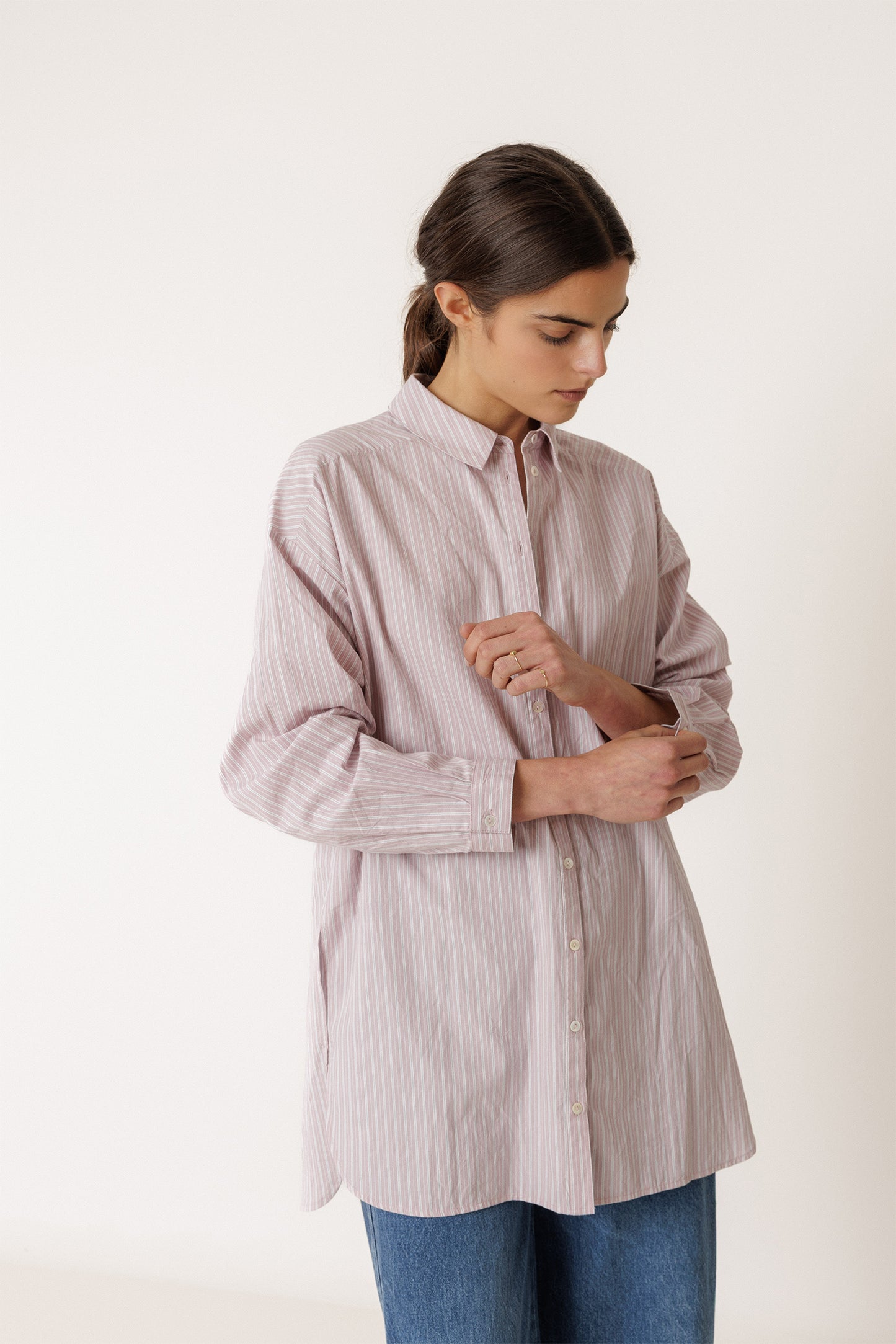 [CL] LONG STRIPED SHIRT