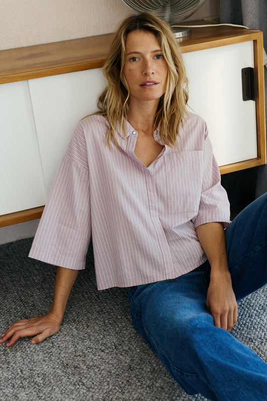 BOXY STRIPED SHIRT