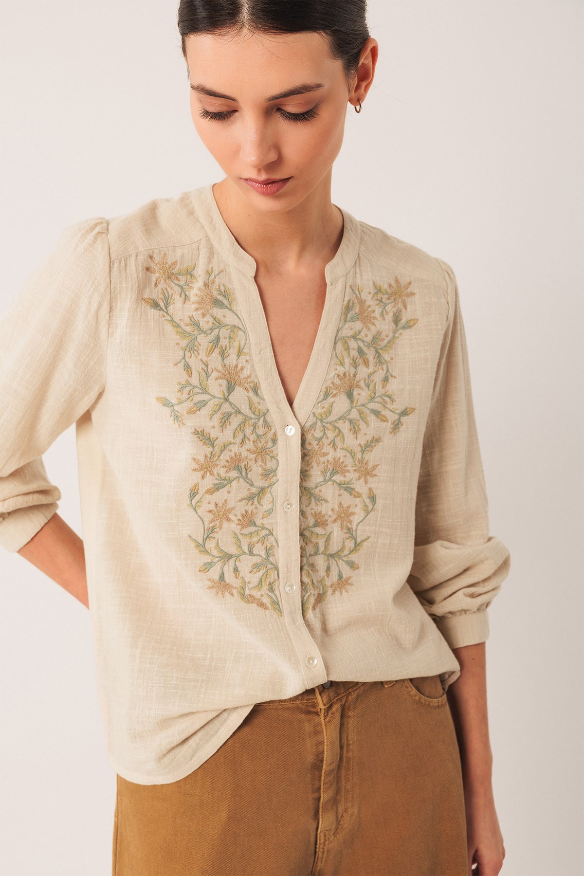 COMBINED EMBROIDERED SHIRT