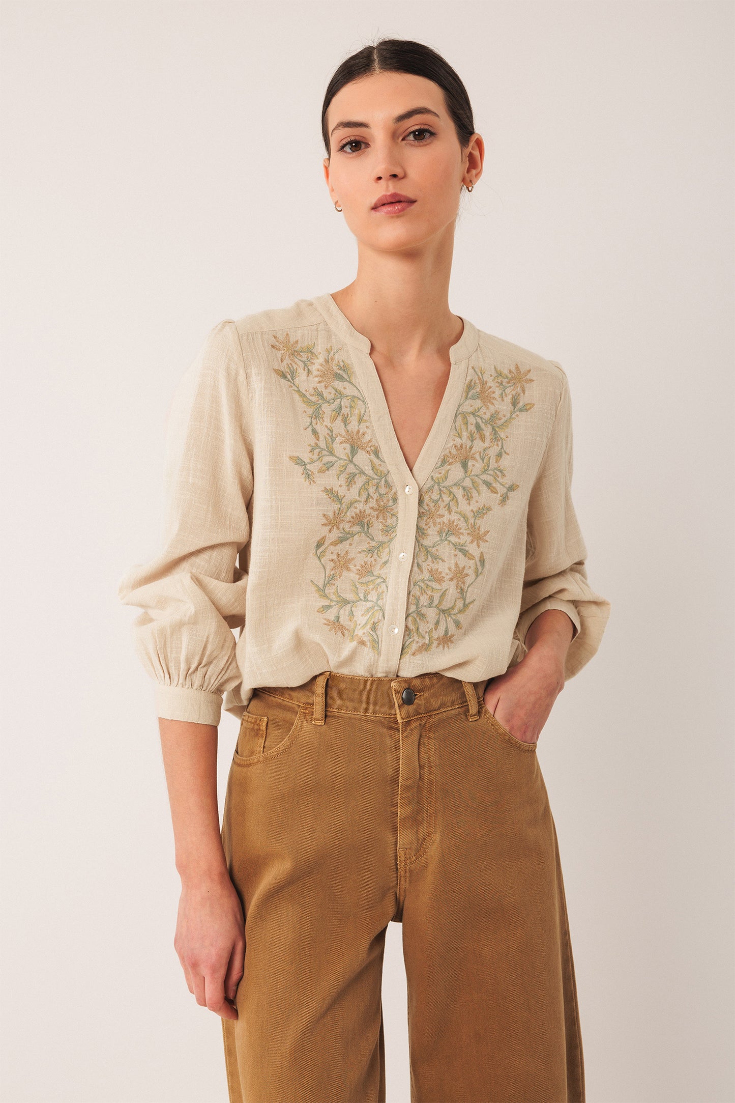 COMBINED EMBROIDERED SHIRT