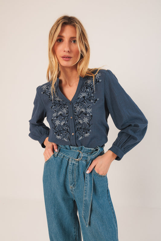 COMBINED EMBROIDERED SHIRT
