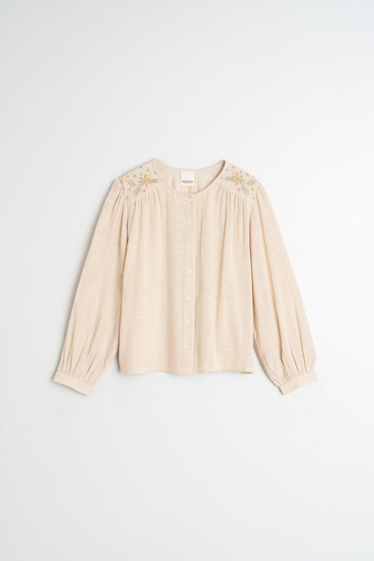 EMBROIDERED BOXY SHIRT 1