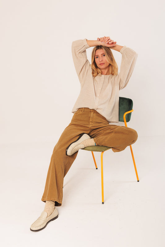 EMBROIDERED BOXY SHIRT 5