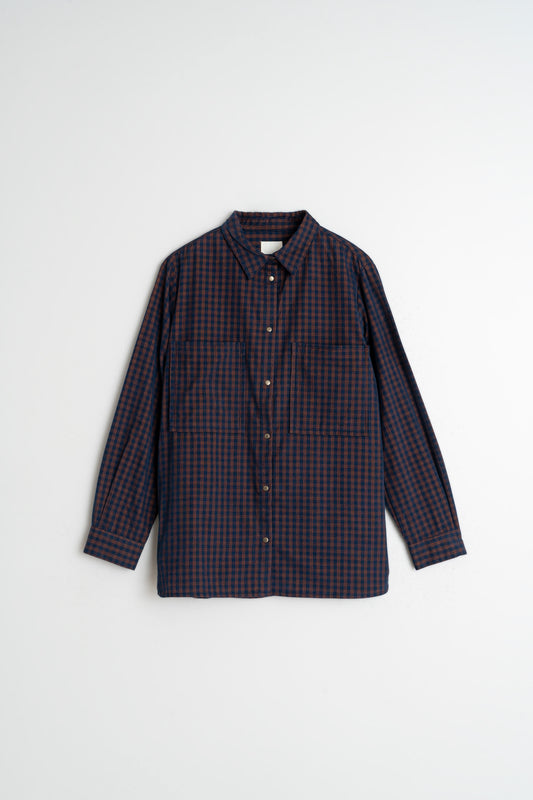 VICHY MICRO-CORDUROY OVERSHIRT