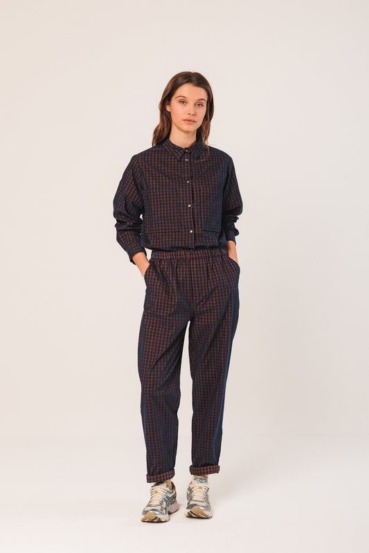[CL] VICHY ELASTIC MICRO-CORDUROY PANT 2