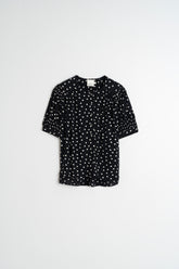 LANTERN-SLEEVE BLOUSE