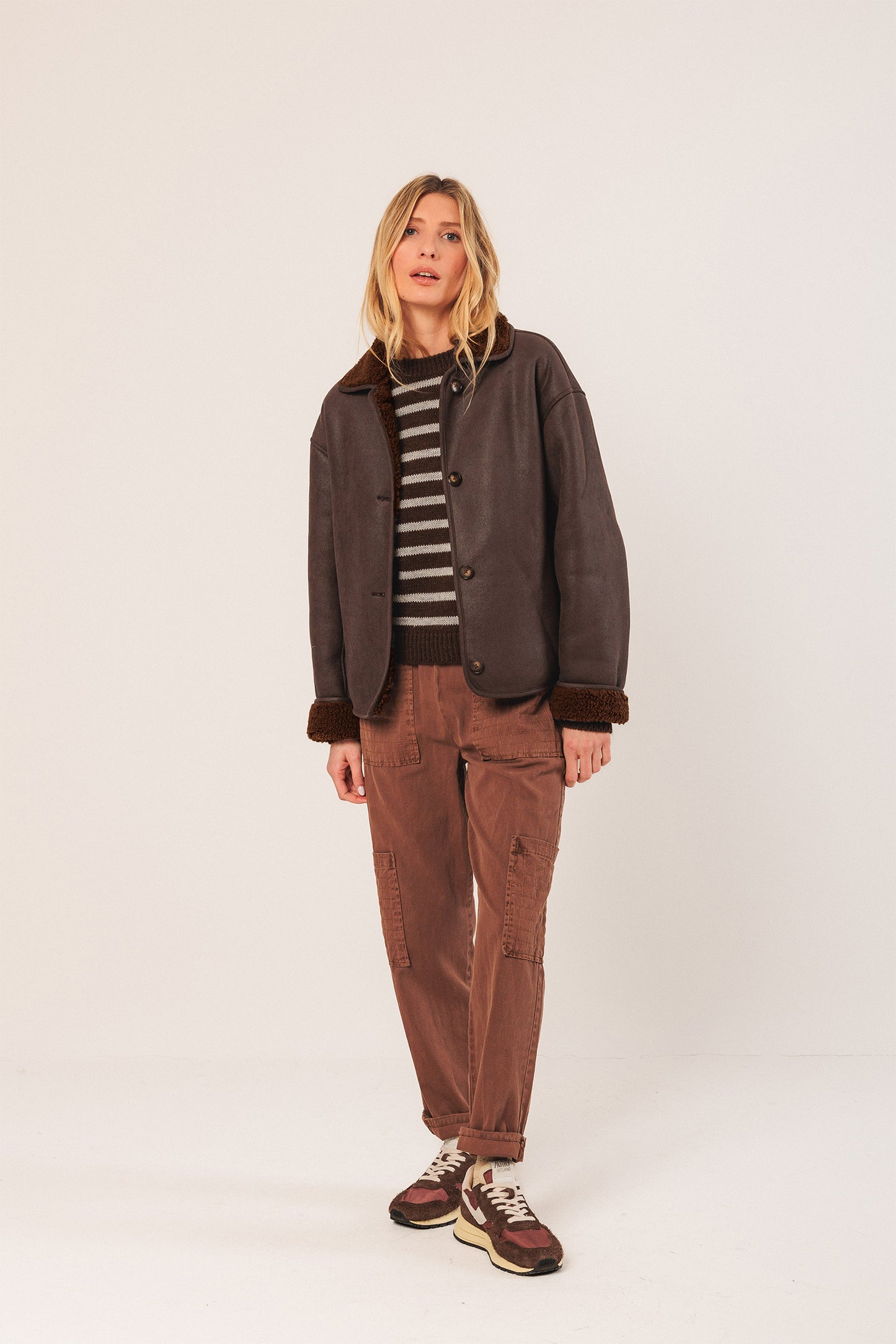 BOXY SUEDE COAT