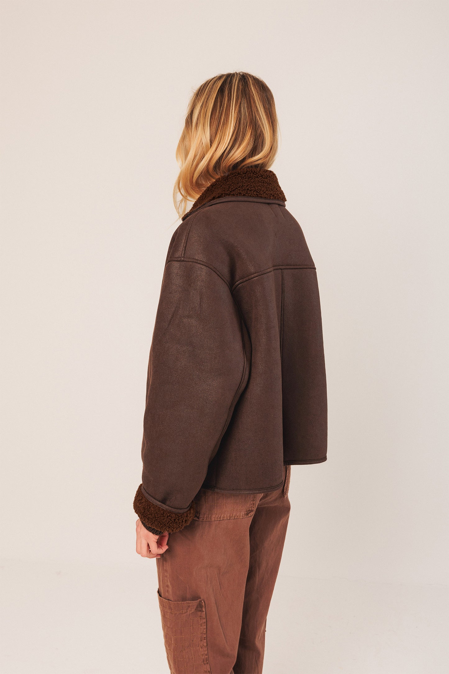 BOXY SUEDE COAT