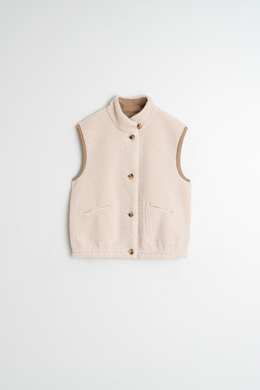 REVERSIBLE TEDDY VEST