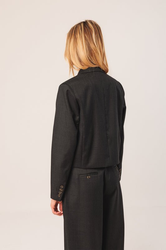 LAPEL CROP BLAZER