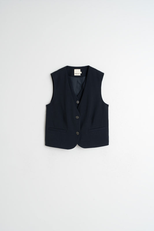 [CL] DOUBLE CROSSOVER VEST 5