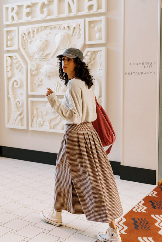 MINI CHECK SKIRT 2