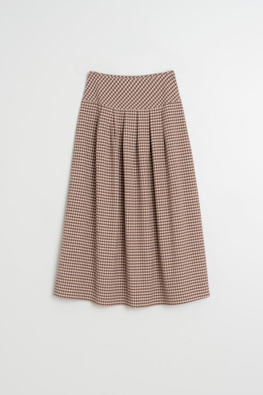 [CL] MINI CHECK SKIRT 7