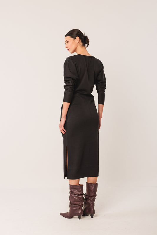 KNOTTED KNIT DRESS 4
