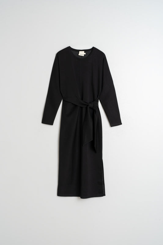KNOTTED KNIT DRESS