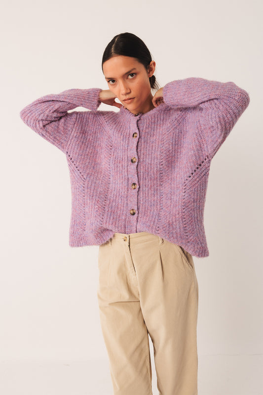 JACKET WITH LOOSE-KNIT DETAILS 2