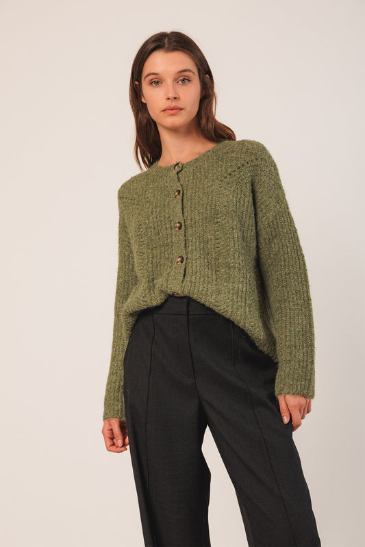 JACKET WITH LOOSE-KNIT DETAILS 1