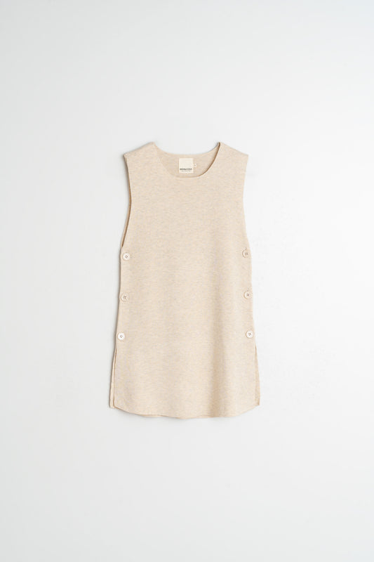 [CL] LONG BUTTONED VEST 8