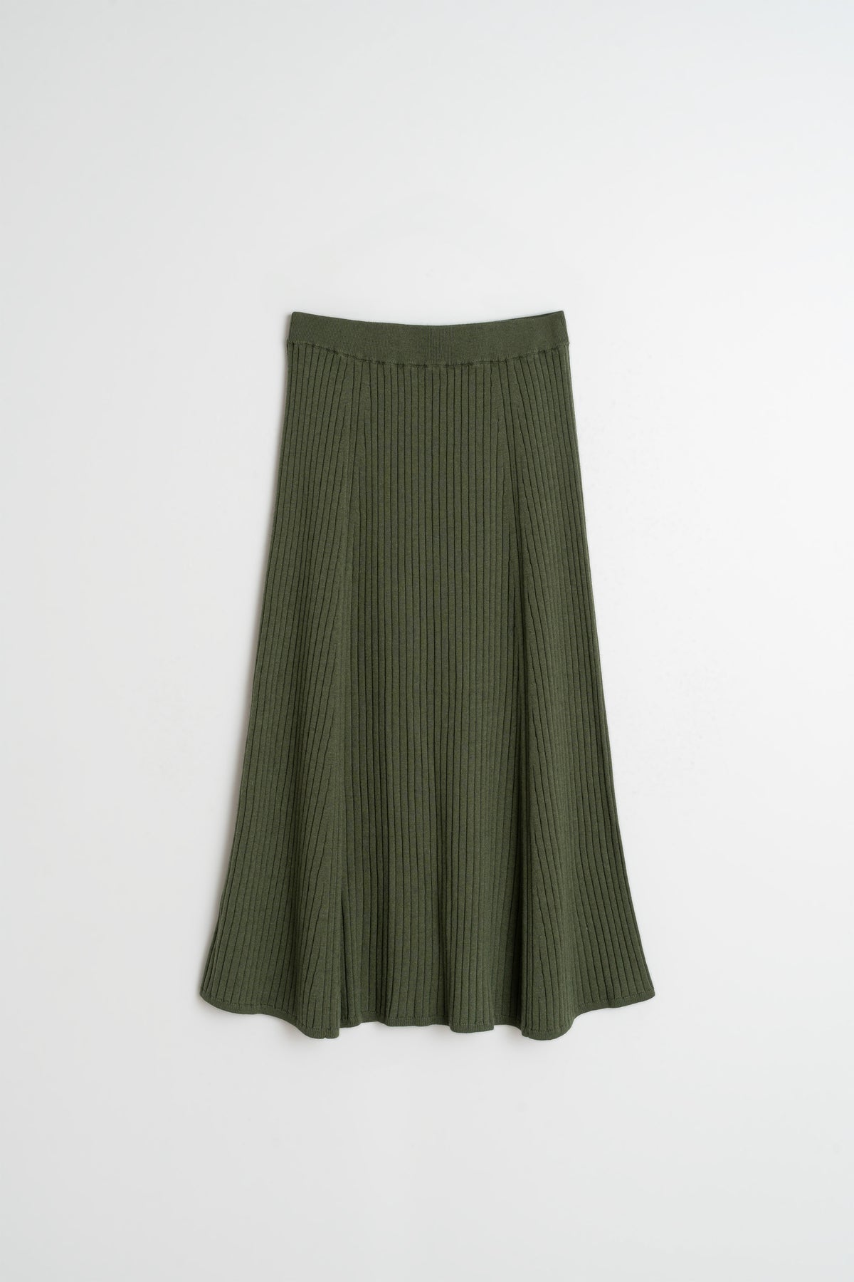 RIBBED KNIT SKIRT