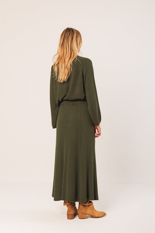 RIBBED KNIT SKIRT 5