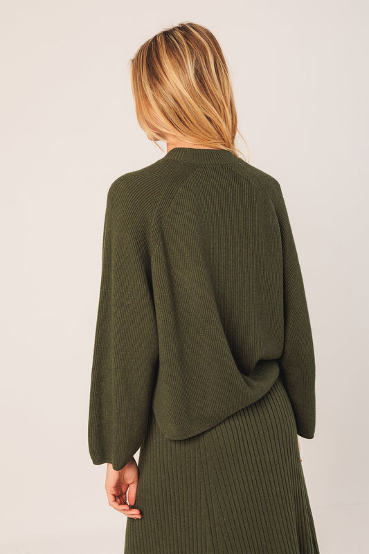 RIBBED SWEATER WITH PERKINS COLLAR 6