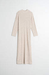 WIDE CABLE-KNIT DRESS