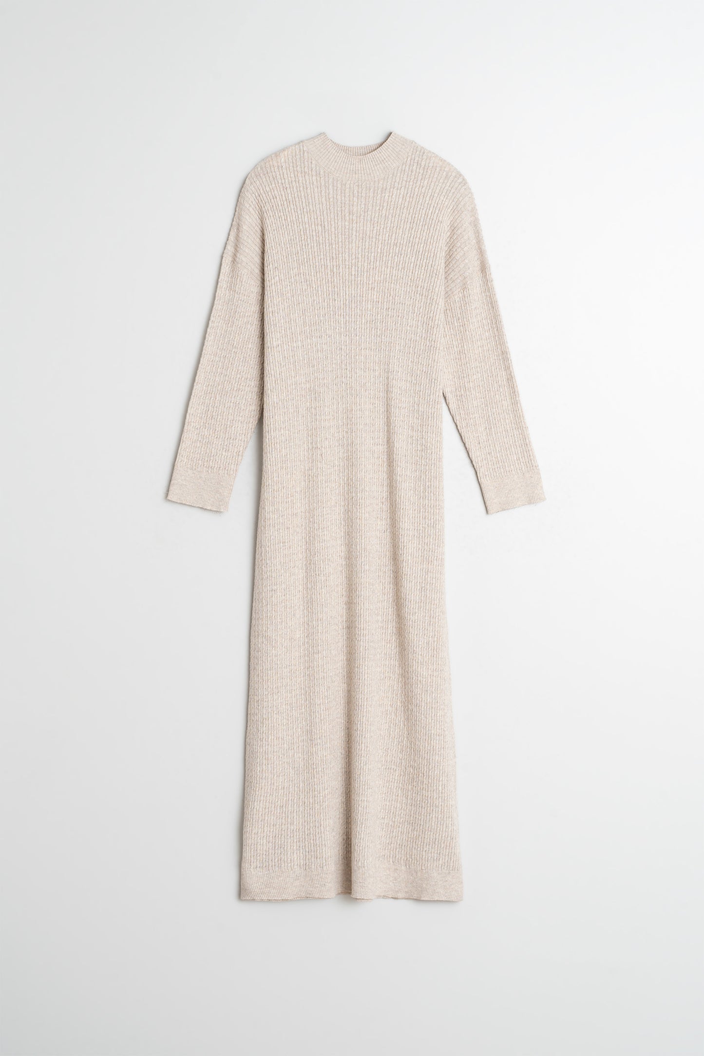 WIDE CABLE-KNIT DRESS